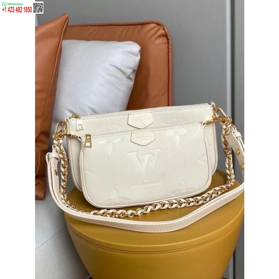 Replika Louis Vuitton Multi Pochette Tilbehør Monogram Empreinte M80447 Blv508