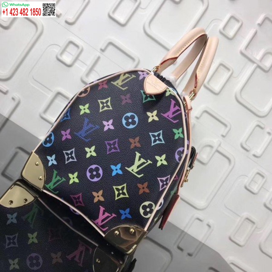 çoğaltma Louis Vuitton Speedy 30 çanta Monogram çok Renkli M92642 Blv585
