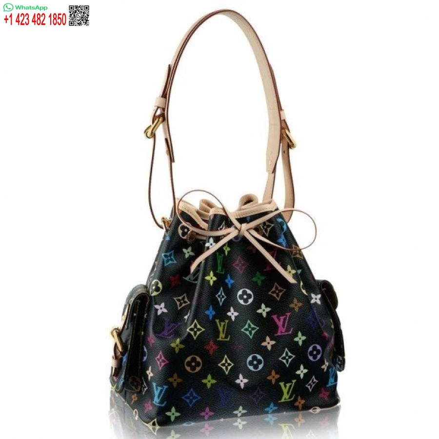 çoğaltma Louis Vuitton Petit Noe çanta Monogram çok Renkli M42230 Blv588