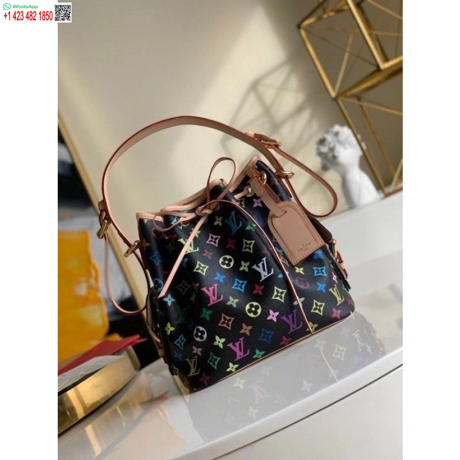 çoğaltma Louis Vuitton Petit Noe çanta Monogram çok Renkli M42230 Blv588