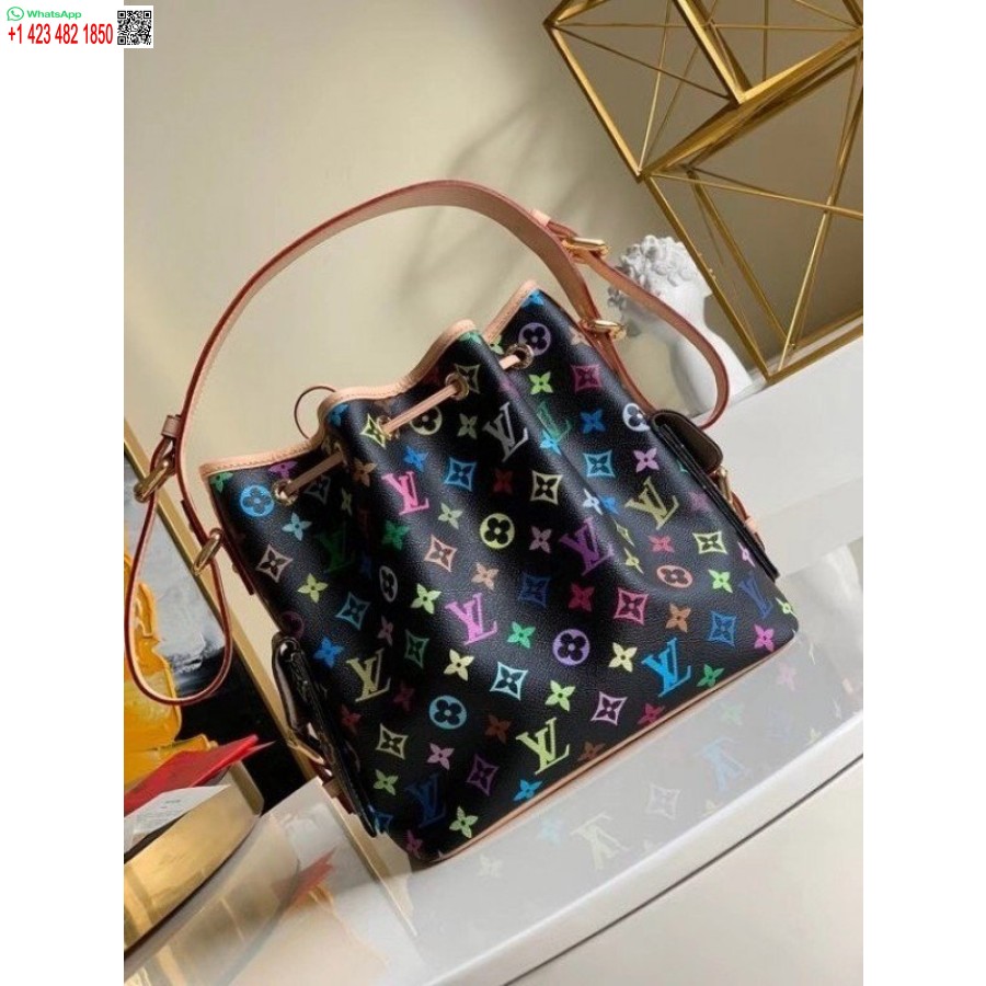 çoğaltma Louis Vuitton Petit Noe çanta Monogram çok Renkli M42230 Blv588