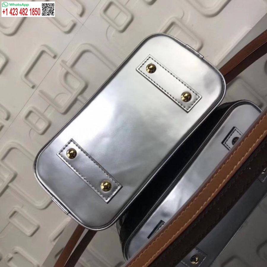 Replica Louis Vuitton Zilver Alma Bb Monogram Vernis M90484 Blv613