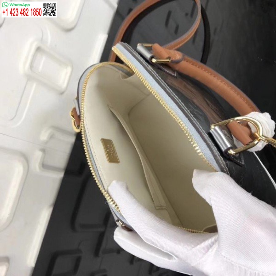 Replica Louis Vuitton Zilver Alma Bb Monogram Vernis M90484 Blv613