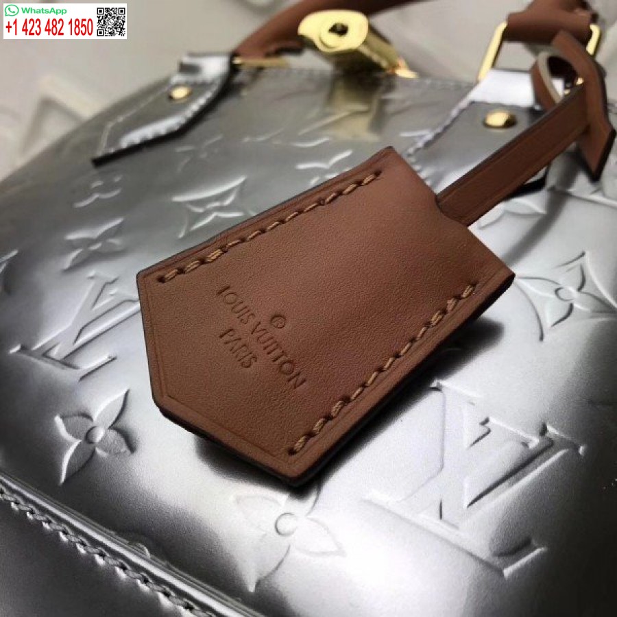 Replica Louis Vuitton Zilver Alma Bb Monogram Vernis M90484 Blv613
