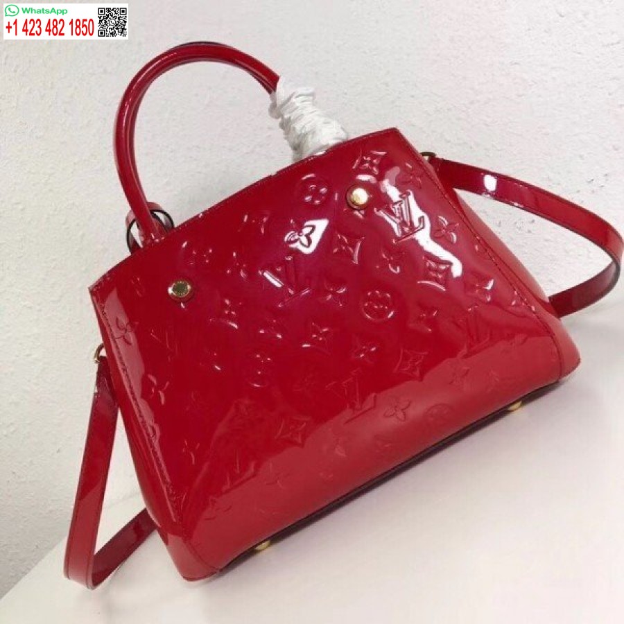 Replica Louis Vuitton Montaigne Mm Tas Monogram Vernis M50167 Blv606