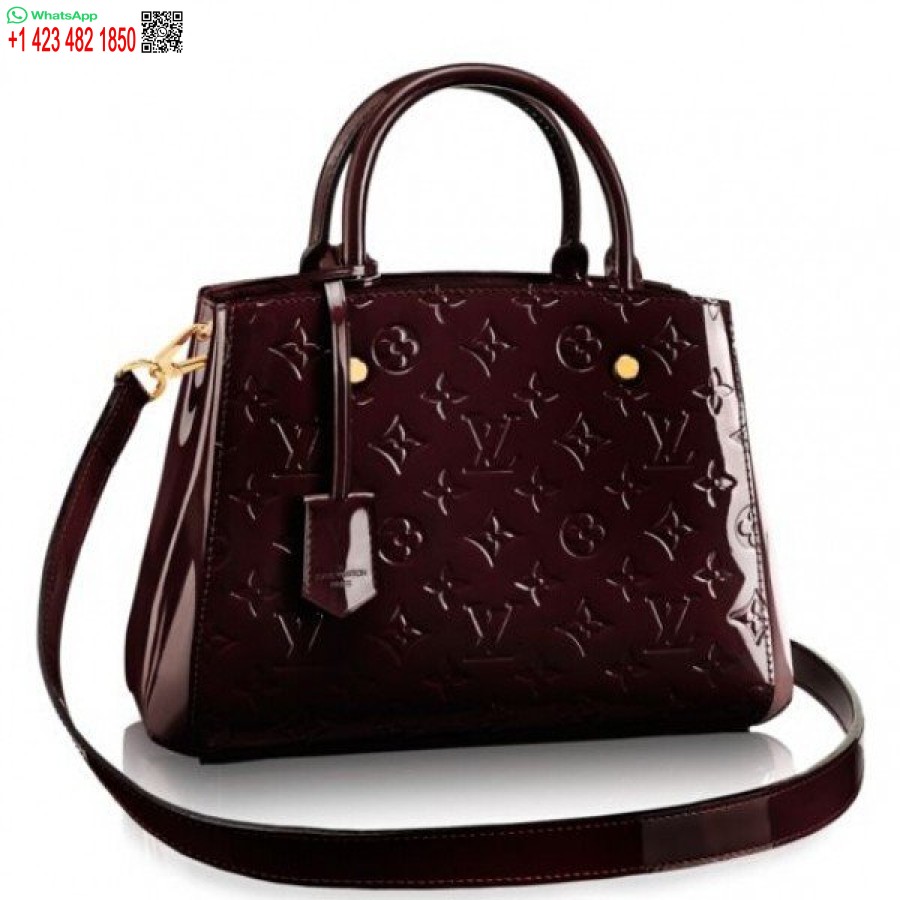 Replică Geantă Louis Vuitton Montaigne Bb Monogram Vernis M50403 Blv607