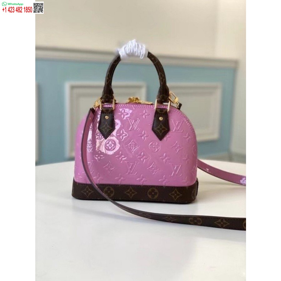 Replica Louis Vuitton Alma BB Bag Monogram Vernis M90583 BLV598