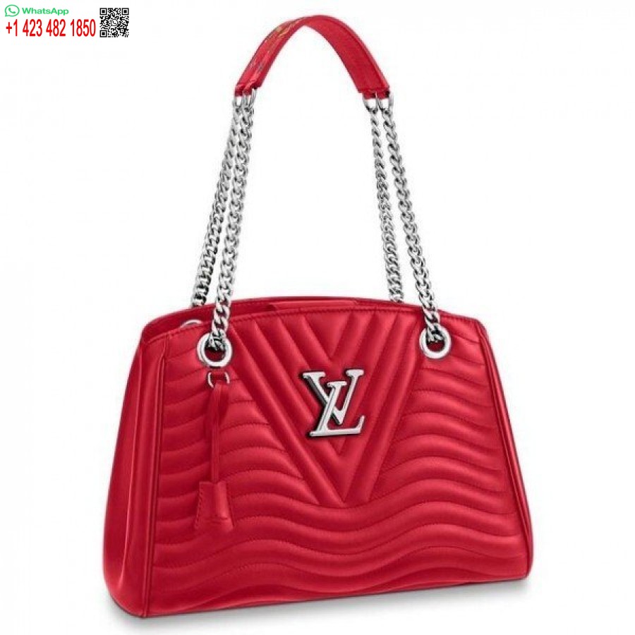 Réplique Louis Vuitton Rouge New Wave Chain Fourre-tout M51497 Blv647