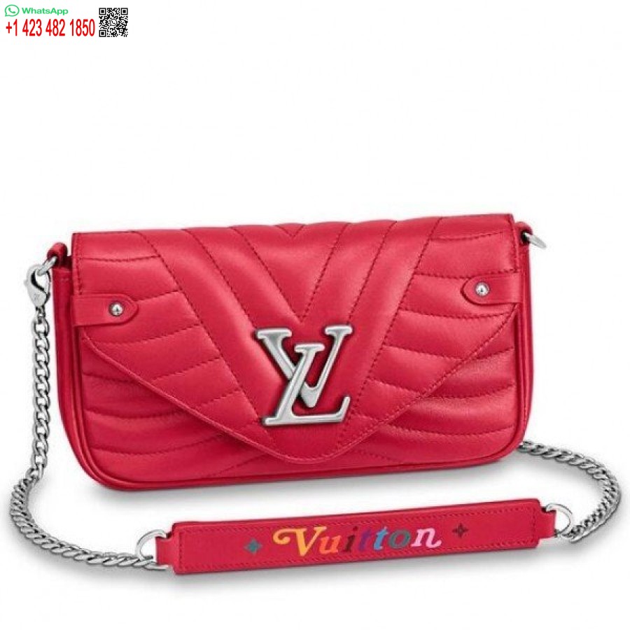 Réplique Louis Vuitton Pochette De Chaîne New Wave Rouge M63956 Blv622