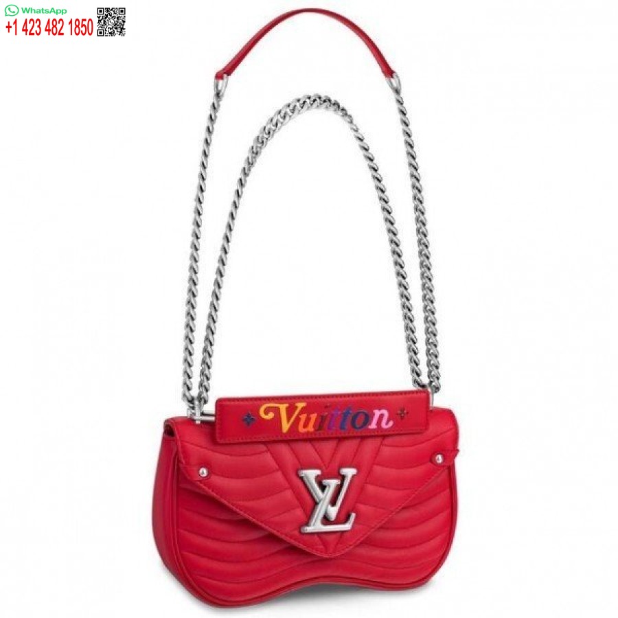 Réplique Louis Vuitton Sac à Chaîne New Wave Rouge MM M51943 Blv642