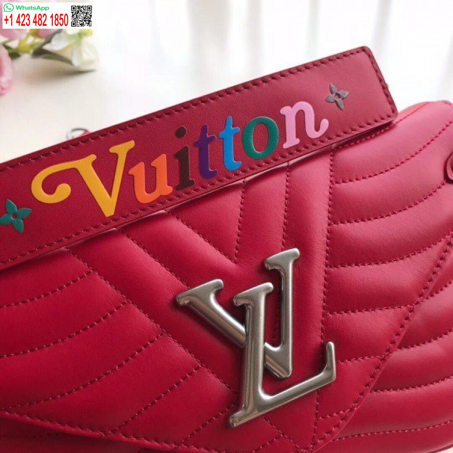 Réplique Louis Vuitton Sac à Chaîne New Wave Rouge MM M51943 Blv642