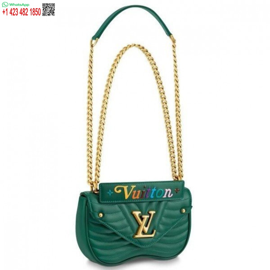 Réplique Louis Vuitton Sac à Chaîne New Wave Vert PM M55021 Blv657