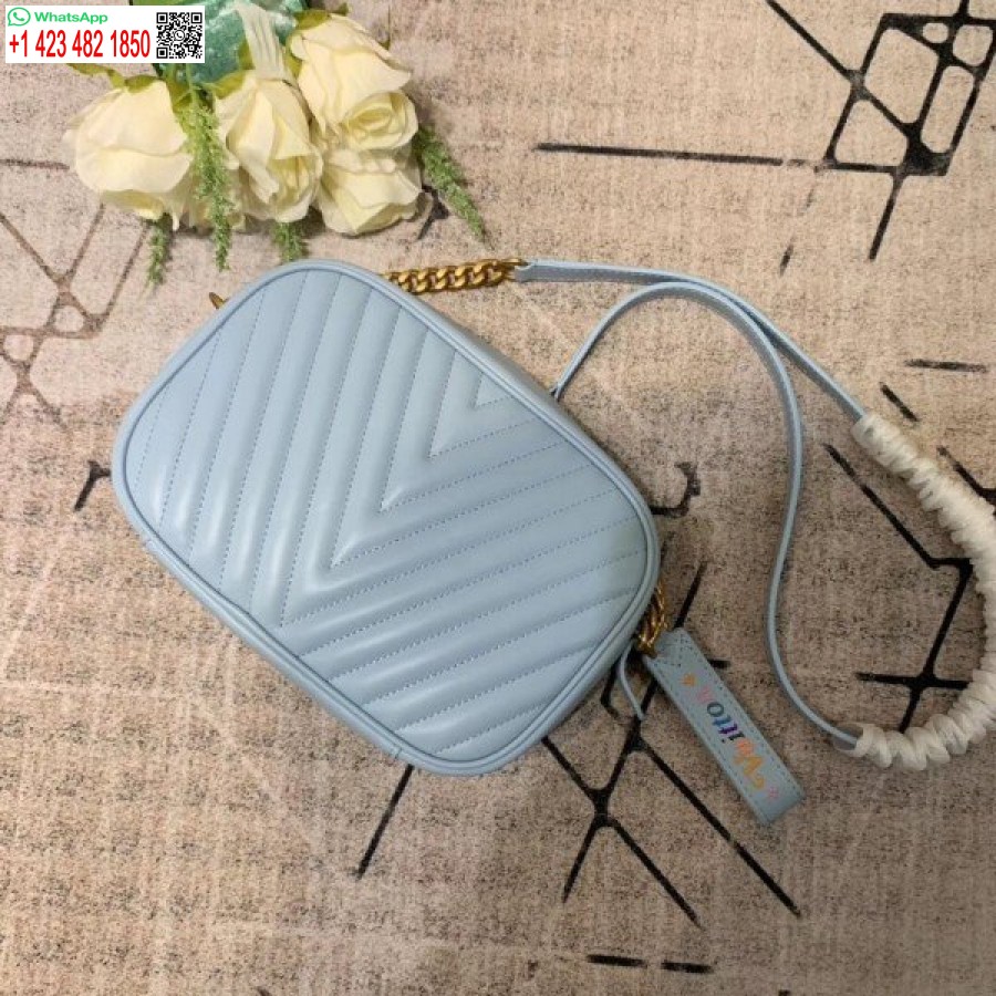 Replika Louis Vuitton Bleu Porzellan New Wave Kameratasche M55329 BLV635