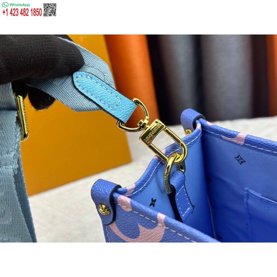 Borsa Colorata Di Colore Sfumato Borsa Tote Lv Onthego Nuovo Arrivo