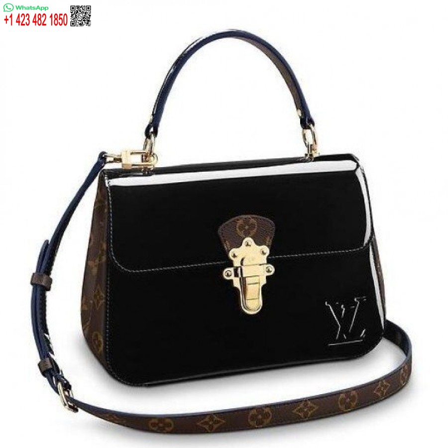 реплика Louis Vuitton Noir чанта от черешово дърво лачена кожа M53353 Blv662