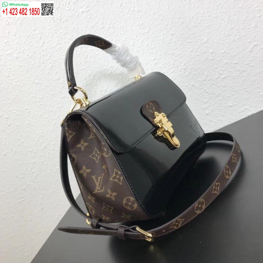реплика Louis Vuitton Noir чанта от черешово дърво лачена кожа M53353 Blv662
