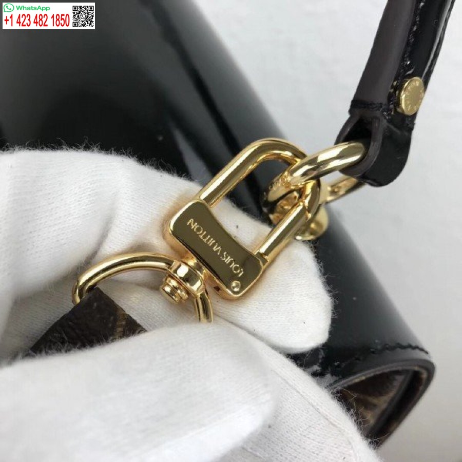 реплика Louis Vuitton Noir чанта от черешово дърво лачена кожа M53353 Blv662