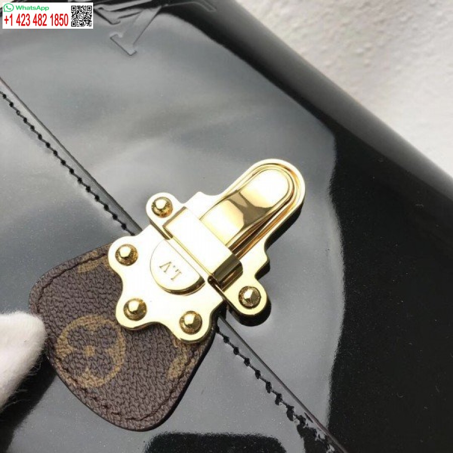 реплика Louis Vuitton Noir чанта от черешово дърво лачена кожа M53353 Blv662