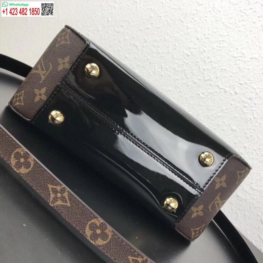 реплика Louis Vuitton Noir чанта от черешово дърво лачена кожа M53353 Blv662