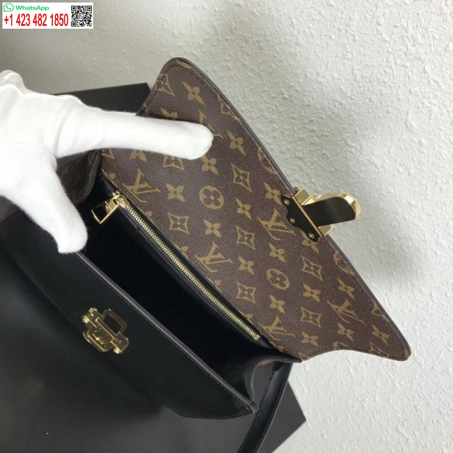реплика Louis Vuitton Noir чанта от черешово дърво лачена кожа M53353 Blv662