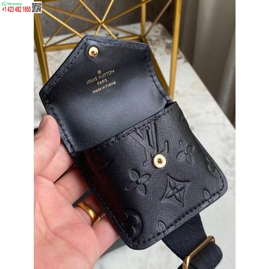 Replica Louis Vuitton Utility Crossbody Bag In Black Leather M80450 BLV716