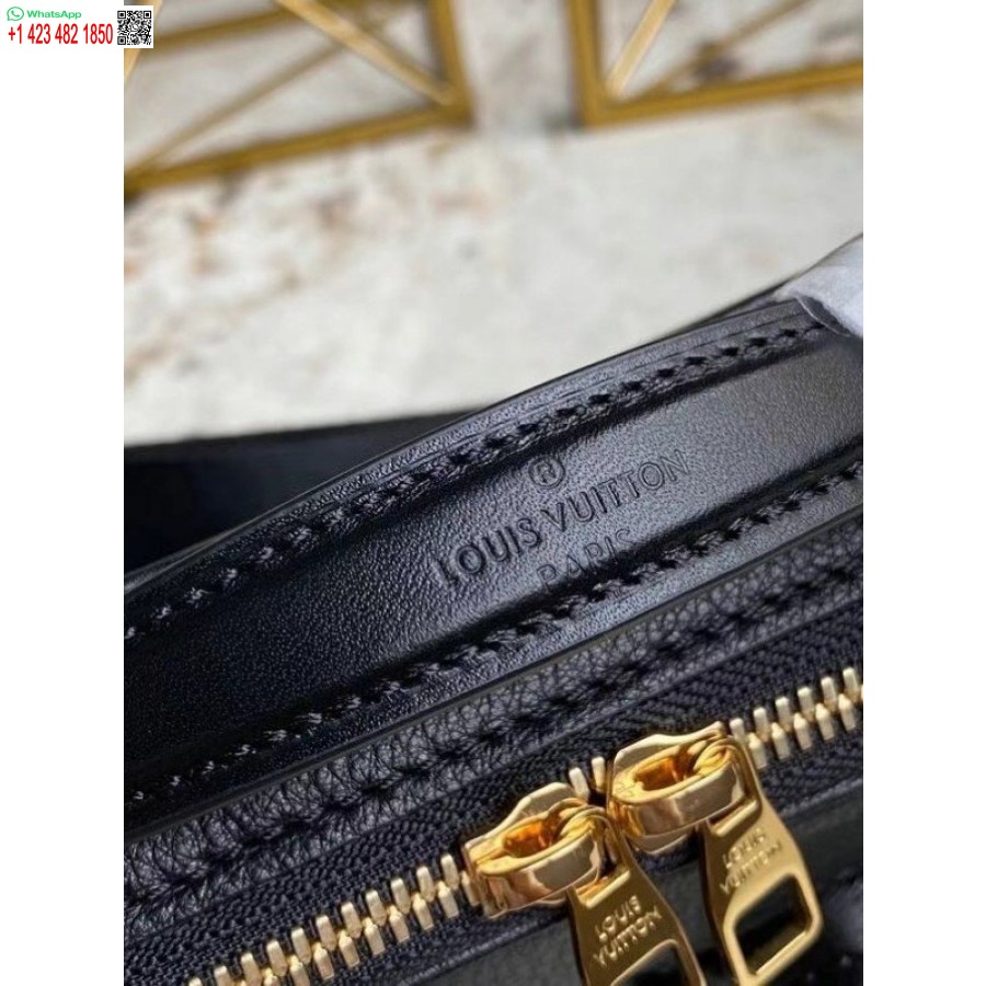 Replica Louis Vuitton Utility Crossbody Bag In Black Leather M80450 BLV716