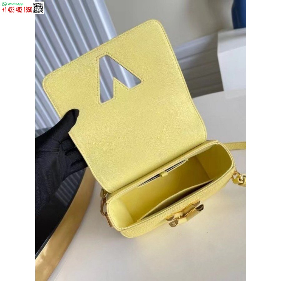 نسخة طبق الأصل من حقيبة لويس فويتون تويست بي إم من جلد توريون الأصفر M58571 Blv713