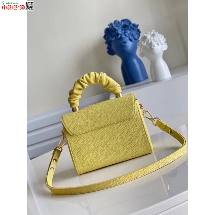 نسخة طبق الأصل من حقيبة لويس فويتون تويست بي إم من جلد توريون الأصفر M58571 Blv713