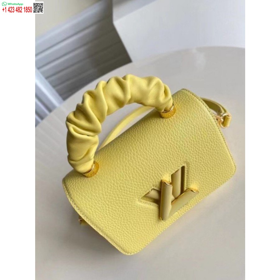 نسخة طبق الأصل من حقيبة لويس فويتون تويست بي إم من جلد توريون الأصفر M58571 Blv713