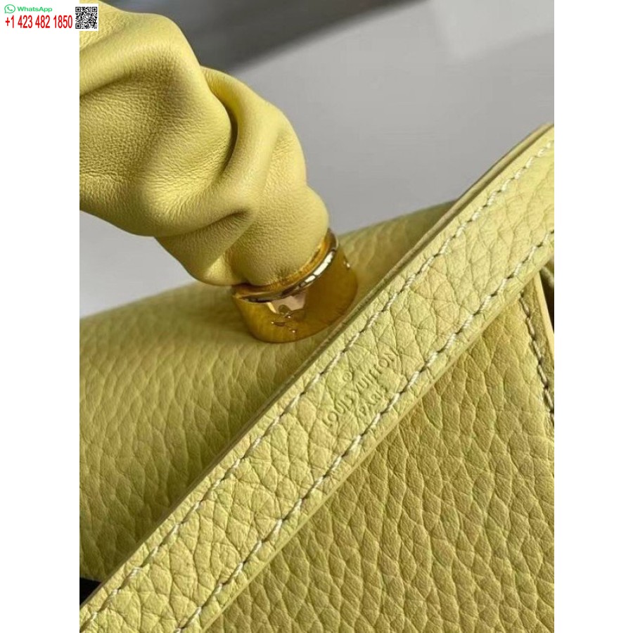 نسخة طبق الأصل من حقيبة لويس فويتون تويست بي إم من جلد توريون الأصفر M58571 Blv713