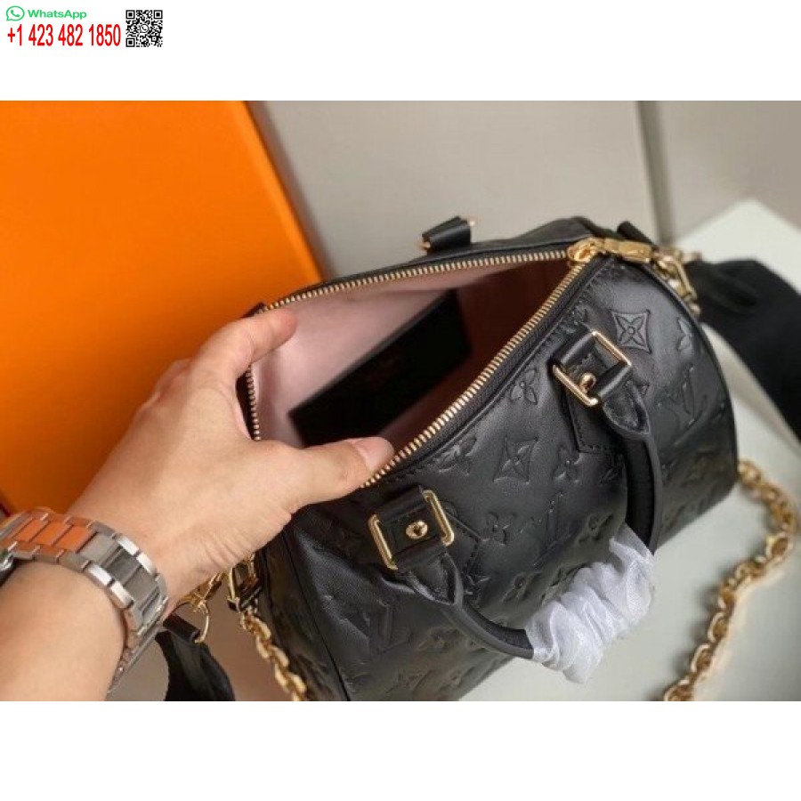 Replika Louis Vuitton Speedy Bandouliere 22 Pussin Monogrammi Lampaannahka M58631 Blv707