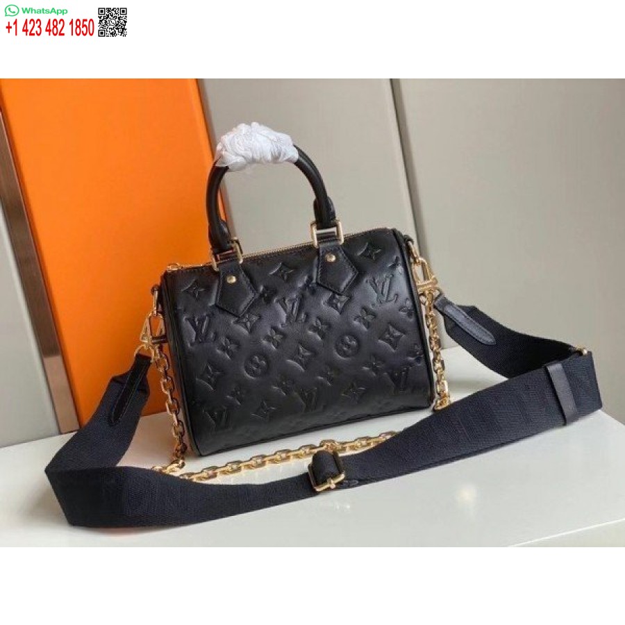 Replika Louis Vuitton Speedy Bandouliere 22 Pussin Monogrammi Lampaannahka M58631 Blv707