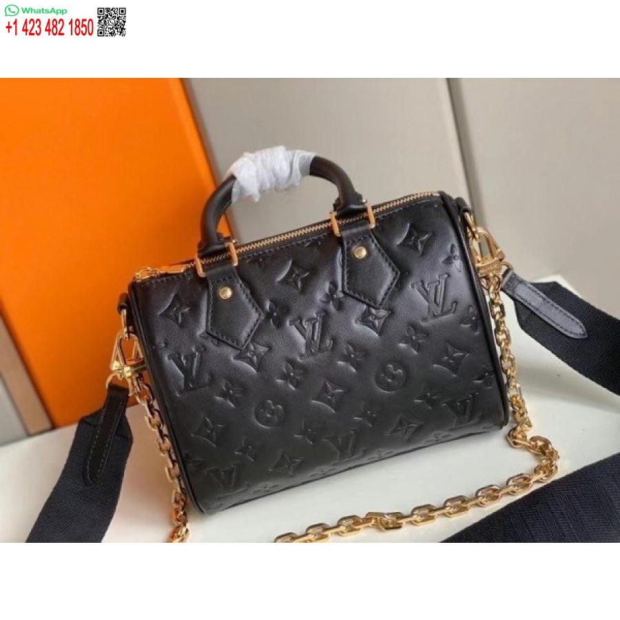Replika Louis Vuitton Speedy Bandouliere 22 Pussin Monogrammi Lampaannahka M58631 Blv707