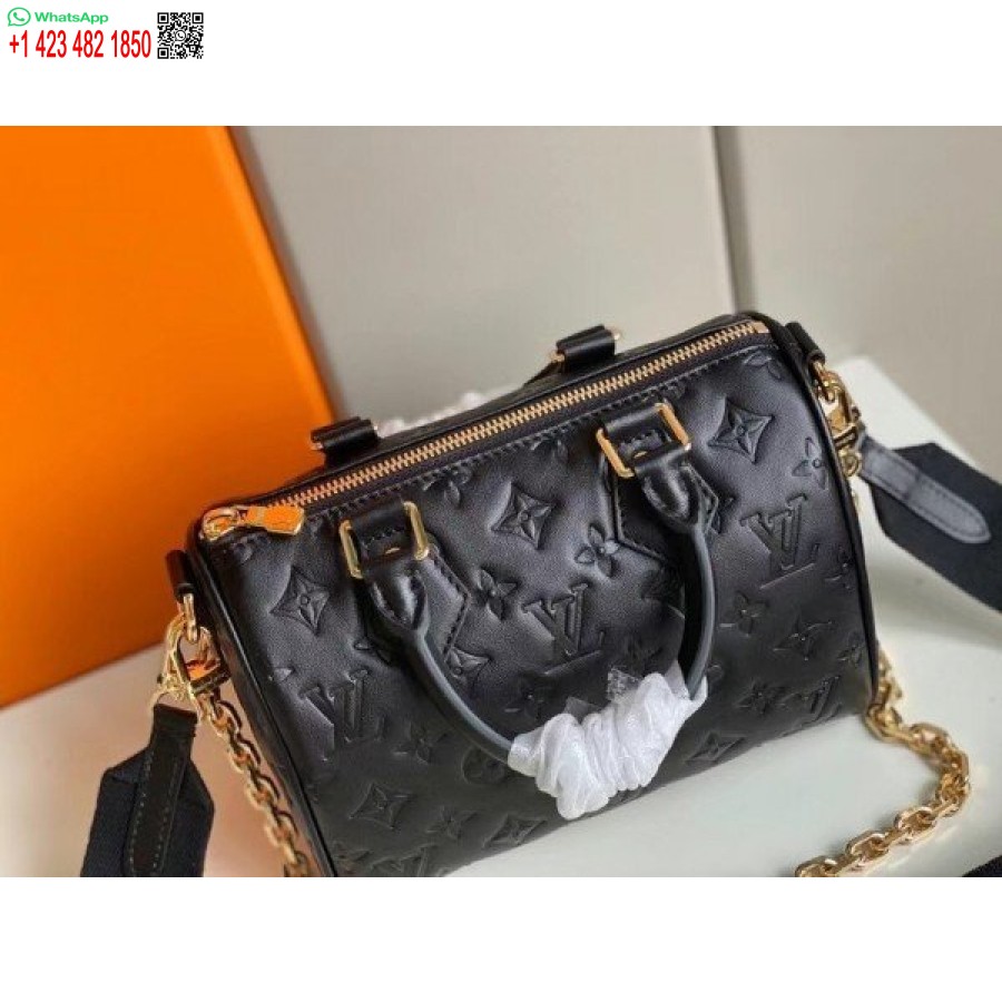 Replika Louis Vuitton Speedy Bandouliere 22 Pussin Monogrammi Lampaannahka M58631 Blv707