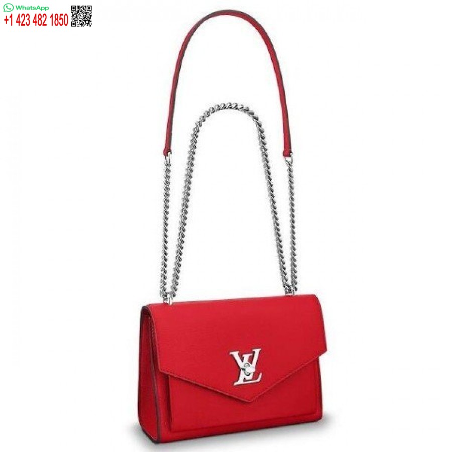 Replika Louis Vuitton Rød Mylockme Bb Taske M51419 Blv753