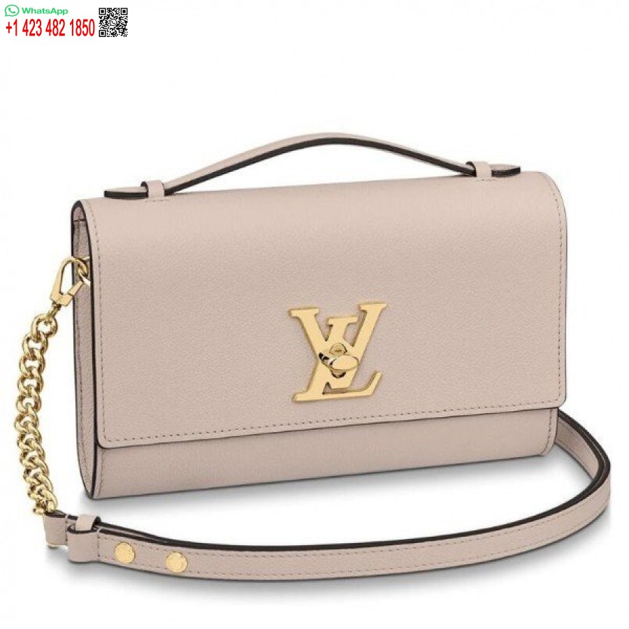 Replica Clutch Louis Vuitton Greige Lockme M56087 Blv692