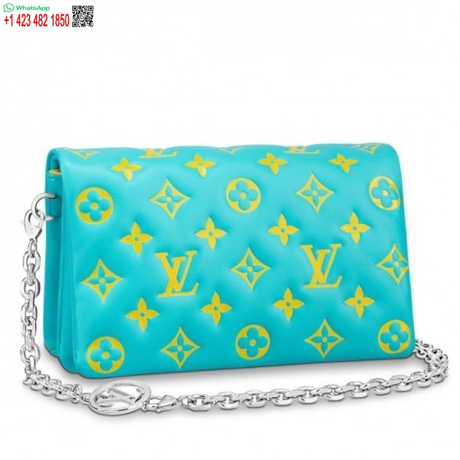 Replika Louis Vuitton Grøn Coussin Pochette Taske M80744 Blv709