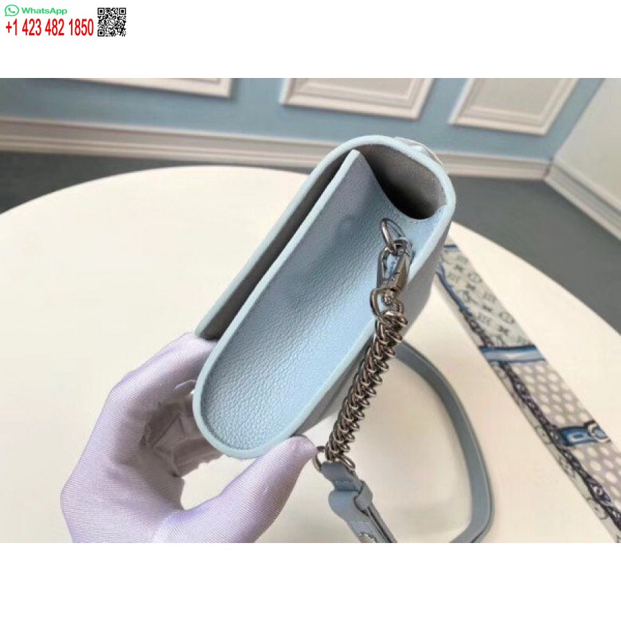 Replica Clutch Louis Vuitton Albastru Lockme M56136 Blv694