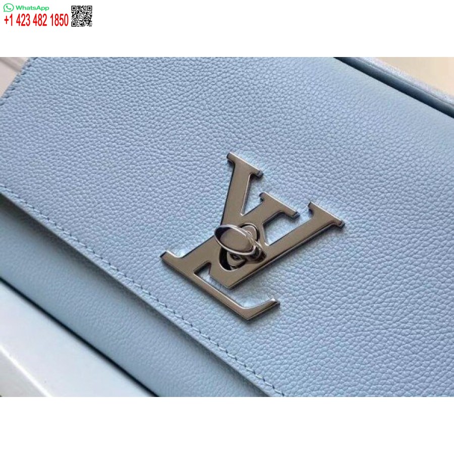 Replica Clutch Louis Vuitton Albastru Lockme M56136 Blv694