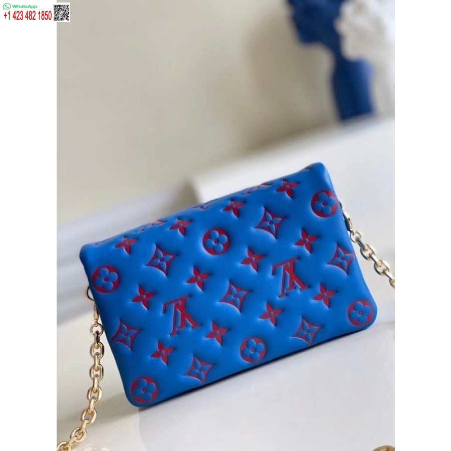 Replika Louis Vuitton Mėlynas Pusbrolis Pochette Krepšys M80743 Blv708