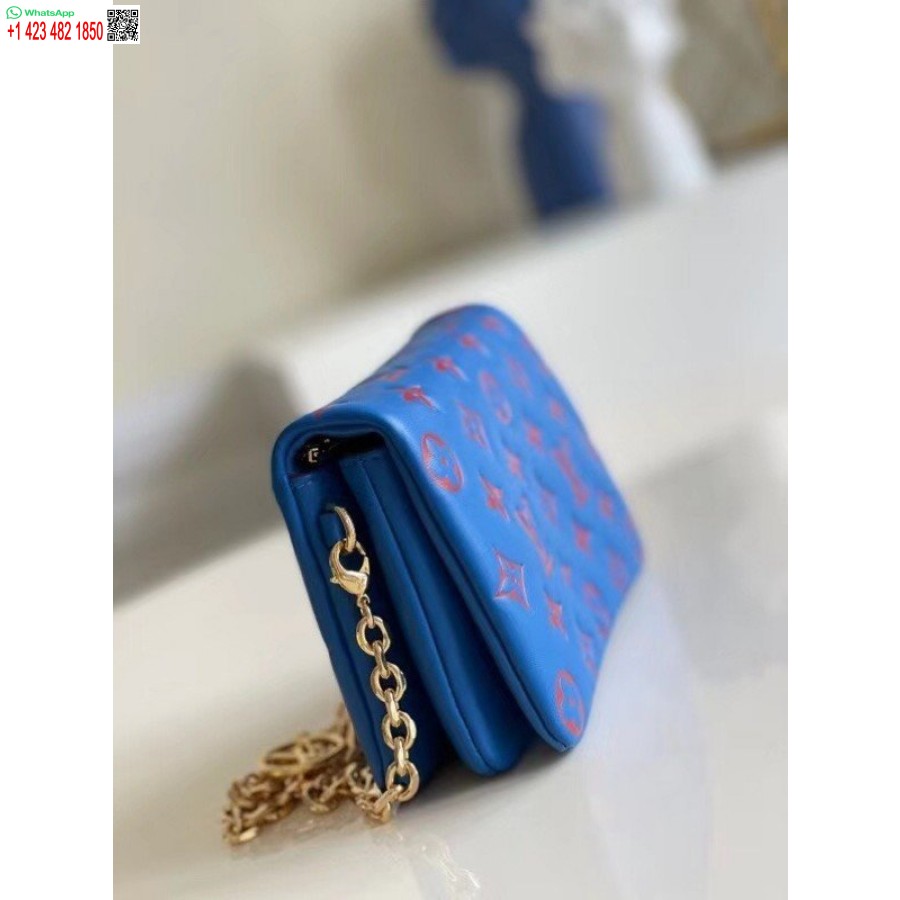 Replika Louis Vuitton Mėlynas Pusbrolis Pochette Krepšys M80743 Blv708