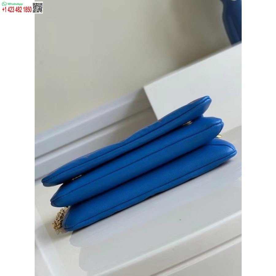 Replika Louis Vuitton Mėlynas Pusbrolis Pochette Krepšys M80743 Blv708