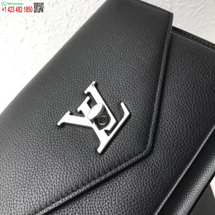 Replika Louis Vuitton Black Mylockme Bb Bag M51418 Blv752