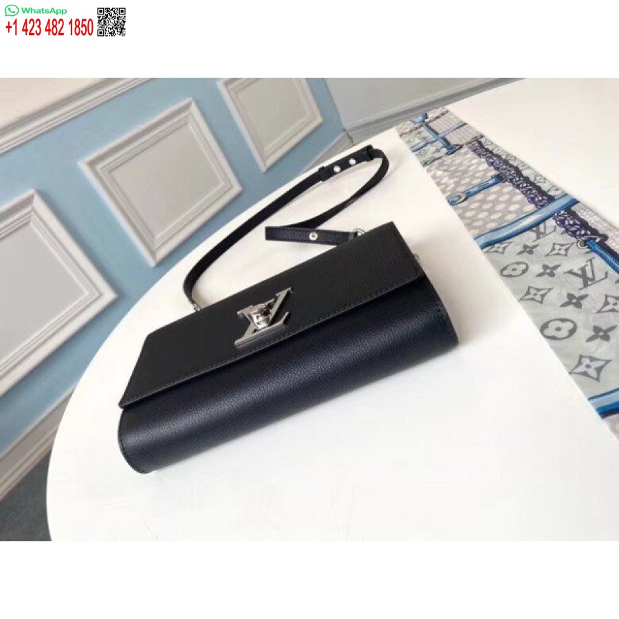 Replika Louis Vuitton Schwarze Lockme-Kupplung M56087 Blv693