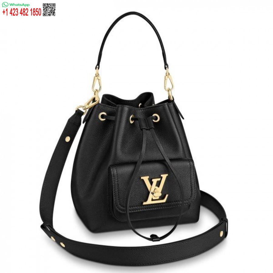 Réplique Louis Vuitton Sac Seau Lockme Noir M57687 Blv718