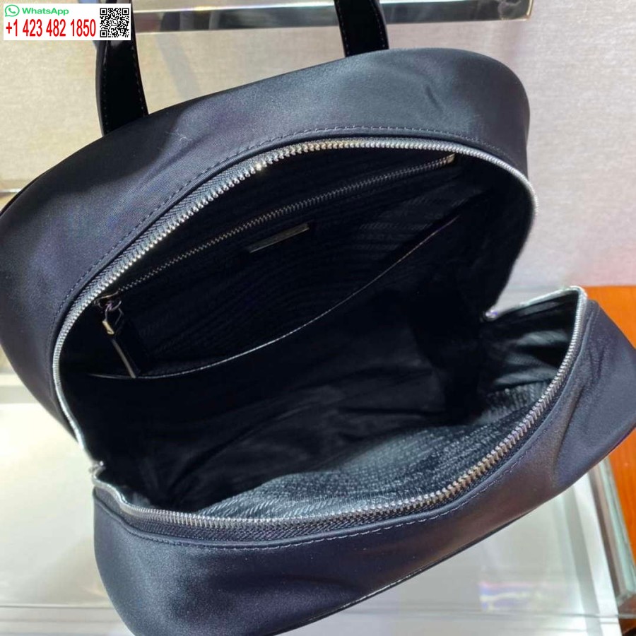 Replica Prada 2vz084 Re-neilona Un ādas Mugursoma Melna