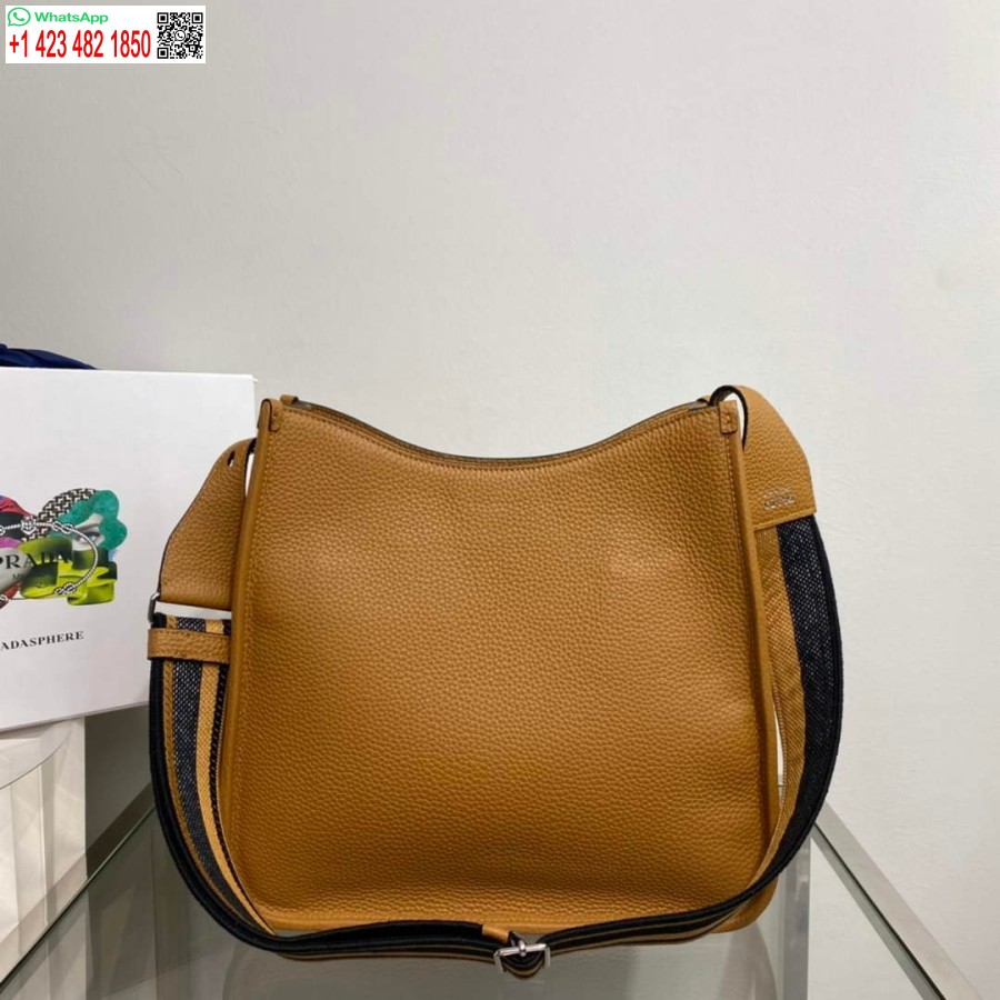 реплика Prada кожена чанта Hobo 1bc073 тен