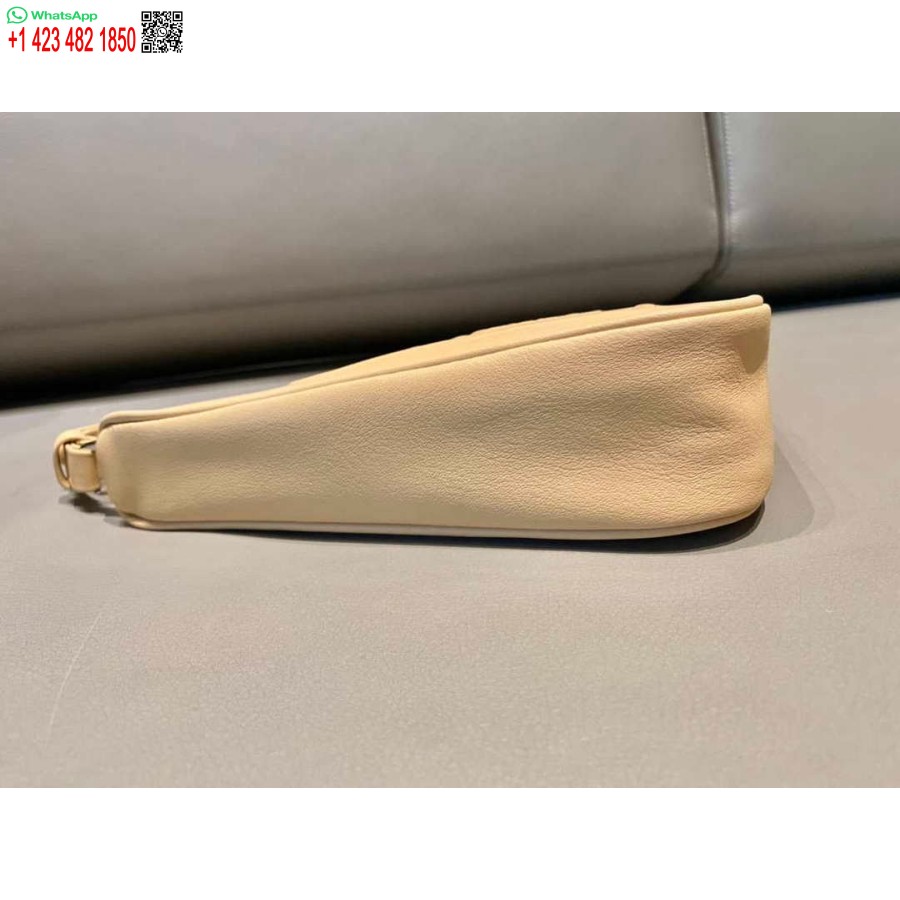 ρεπλίκα Prada 1nq043 τρίγωνο δερμάτινο πουγκί βερίκοκο