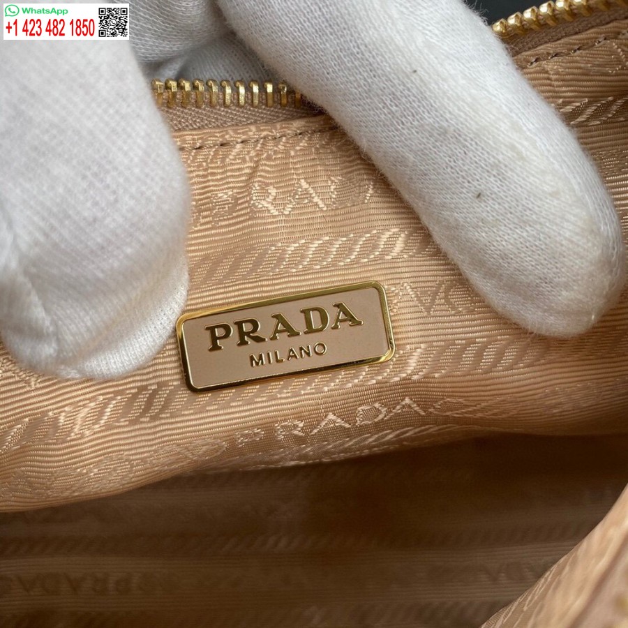 Replica Prada 1bh204 Prada Re-edition 2005 Saffiano Lædertaske I Abrikos