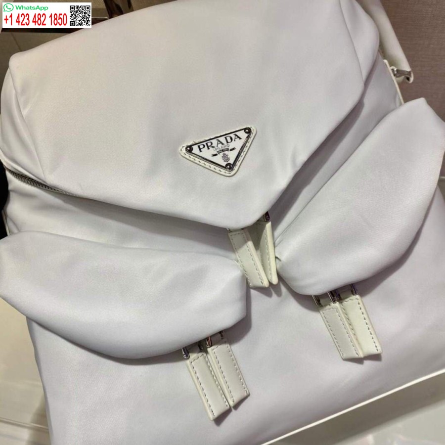 Replika Prada Signaux Nailono Ir Odos Valkatos Krepšys 1bc160 Baltas
